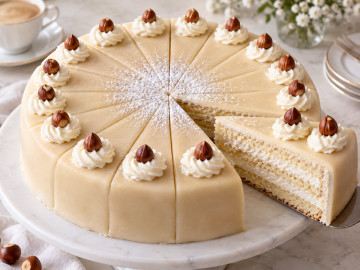 Marzipan-Nuss-Sahne-Torte